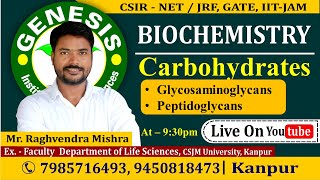 Heteropolysaccharides  Carbohydrates  Lecture6  New online quotBatchquot for CSIR NETJRF  IITJAM [upl. by Anderegg]