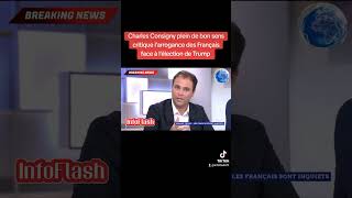 Charles Consigny plein de bon sens critique larrogance des Français media news info [upl. by Nrevel654]