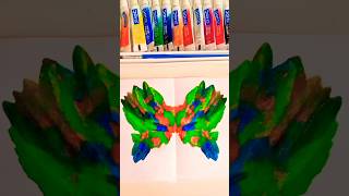 Paintdiy💚🧡💙art craftvideoforrelaxingshortvideotrio combination easypaintingideasshorts [upl. by Lovato]