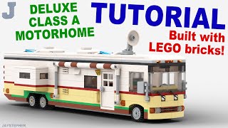 LEGO Tutorial  Deluxe Class A Motorhome How To [upl. by Jedd707]