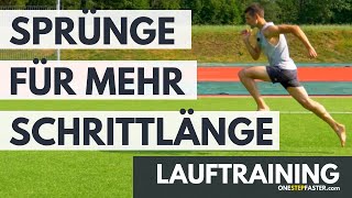 Lauftraining LaufABC Sprünge Mit dem Sprunglauf die Lauftechnik verbessern [upl. by Donaghue]