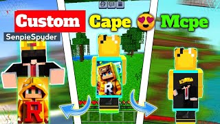 Make your own ✨ ANIMATED CUSTOM CAPE 🤯Mcpe  How To Make Custom Cape In Minecraft Pe 121 😍  2024 [upl. by Arreic]