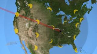 2017 Total Solar Eclipses Path Across the US [upl. by Blanca]