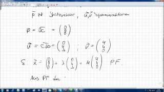 Parameterform Normalenform Koordinatenform der Ebene aus drei Punkten [upl. by Abner]