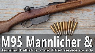 Mannlicher M95 8x50R rifle ballistic gelatine tests [upl. by Erdua]