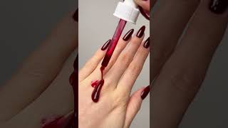 The PERFECT Red Nails At Home  Nail Polish Application amp Handcare nails nailhacks [upl. by Kamerman]