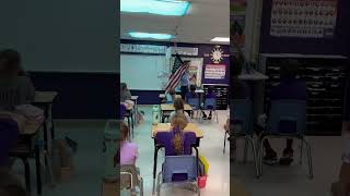 Walkup song entering the classroom Impressed that the class knew the words God Bless America [upl. by Kowtko]