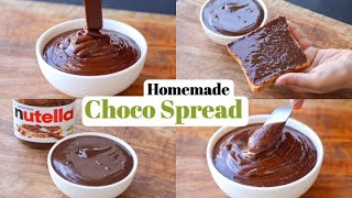 Homemade Nutella without Hazelnuts  Easy amp Better Recipe of Chocolate Spread  The Terrace Kitchen [upl. by Kentigera]