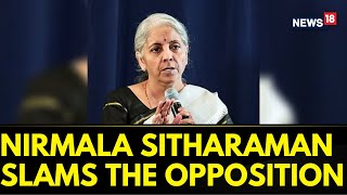 Nirmala Sitharaman Interview  Nirmala Sitharaman Slams The Opposition On Manipur Violence [upl. by Reeve]