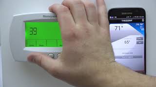 How to reset the wifi connection on your Honeywell Home FocusPRO Thermostat [upl. by Ennirac]