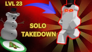 Level 23 snowbear solo takedown  Roblox Bee Swarm Simulator [upl. by Ardell]