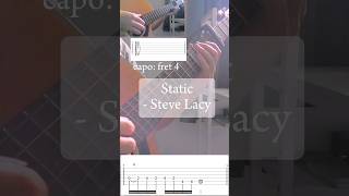 Static  Steve Lacy TAB [upl. by Sarilda]