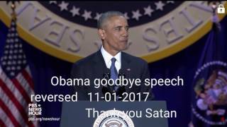 Obamas FAREWELL SPEECH Yes we can  thank you SATAN illuminati [upl. by Kahcztiy764]