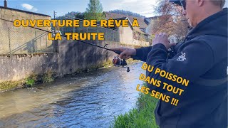 DES GROSSES TRUITES EN STREET   Pêche douverture rivière de montagne [upl. by Bronder]