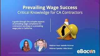 California Contractors Prevailing Wage Tips [upl. by Anyak]