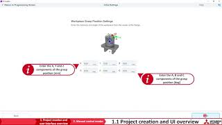 How to program MELFA ASSISTA in RT VisualBox software Project creation and user interface overview [upl. by Cesaria]