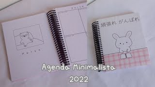 DIY Agenda minimalista 2022  Imprimible [upl. by Nospmas476]