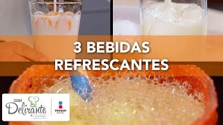 3 bebidas refrescantes  Cocina Delirante [upl. by Zetnahs537]