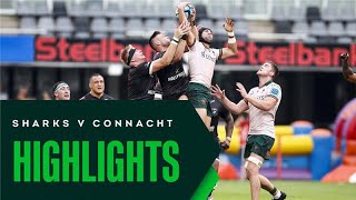 Highlights  Connacht v Sharks  202425 URC season [upl. by Nednal]