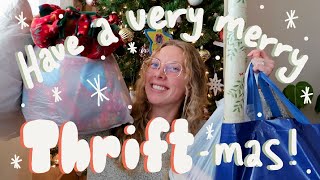 MERRY THRIFTMAS Buying Christmas Gifts secondhand only  THRIFTING  Emma Alexis [upl. by Halak]