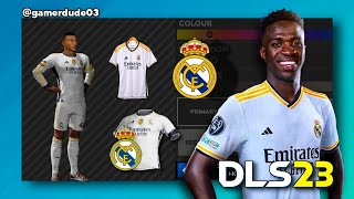 Real Madrid 2324 Home Kit  DLS 23 [upl. by Pain335]