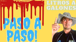 ✍ Problema REGLA De TRES y Conversión de LITROS A GALONES 2 en 1😉 [upl. by Acisse]