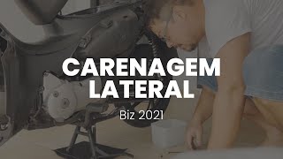 Retirada da CARENAGEM LATERAL da Biz 2021 [upl. by Lazaruk87]