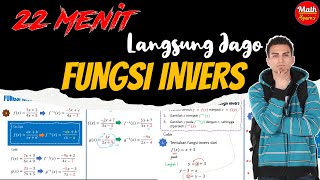 TRIK MENENTUKAN FUNGSI INVERS Bab Fungsi Part 2 [upl. by Linnie286]