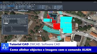 Como alinhar objectos e imagens utilizando o comando ALIGN do ZWCAD Software CAD [upl. by Oiznun348]