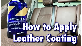 How To Apply A Leather Coating [upl. by Aicella]