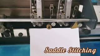 Saddle stitching machine [upl. by Omissam]