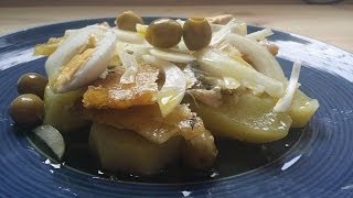 Bacalao a la plancha con patatas  RecetasdeMama [upl. by Ahpla692]