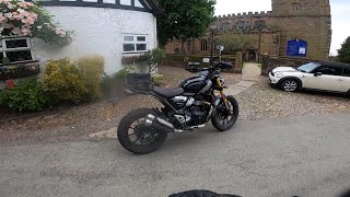 POV Triumph Scrambler 400x Ride to Great Budworth May 24 [upl. by Adnawot]