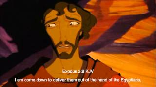 The Prince of Egypt 1998  The Burning Bush Scene Biblical subtitle [upl. by Itraa210]