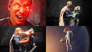 Mortal Kombat 1  All Homelander Fatalities amp Brutalities  4K 60ᶠᵖˢ ✔ [upl. by Atneciv338]