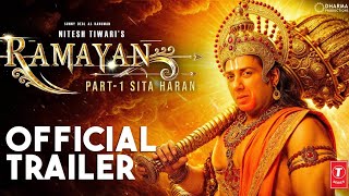 RAMAYANA  OFFICIAL TRAILER Ranbir Kapoor Lara Dutt Sunny DeolSai Pallavi Nitesh TiwariConcept [upl. by Qerat]