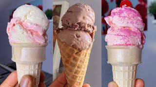 Let’s Make Ice Cream At Home With Only 3 Ingredients  3 Flavors Using 2 Easy Methods [upl. by Mallissa]