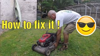 How to fix a Honda Lawn Mower thats making a loud knocking noise [upl. by Somerville]