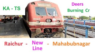 Raichur  Mahabubnagar via Krishna New Railway Line Journey  Part 1 [upl. by Tavish921]