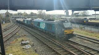 Direct Rail Services Freight Move 6801768005 6C53 Carnforth 22102024 [upl. by Ennayd21]