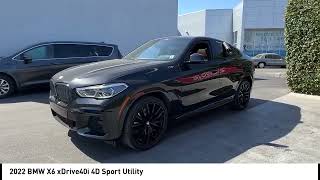 2022 BMW X6 Black Sapphire Metallic Tartufo Leather madera Visalia Fresno Financing Clovis Used sto [upl. by Pitchford]