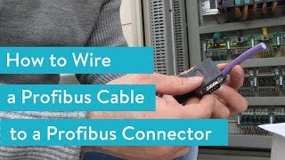 How to Wire a Profibus Cable to a Profibus Connector [upl. by Crockett785]