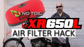 XR650L AIR Filter and oil unifilter notoil xr650l dualsportbike [upl. by Ahsropal]