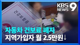 재산·자동차 부과 건보료 확 줄인다…지역 가입자 월 25만원↓ 9시 뉴스  KBS 20240105 [upl. by Elliott]