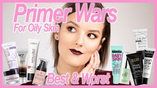 The Best amp Worst Primers  Primer Wars Finale  Oily Skin Drugstore Edition [upl. by Ibbison849]