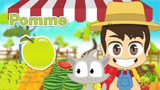 Fruits in French for Kids  أسماء الفواكه باللغة الفرنسية للأطفال [upl. by Festatus]