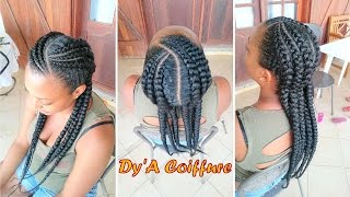 HOW TO ★ Feed in cornrows trios  By DyA [upl. by Laidlaw910]