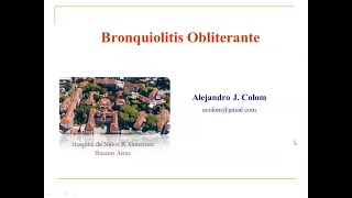 Ateneos Virtuales de la Urgencia Junio 2024 Bronquiolitis Obliterante [upl. by Heigho]