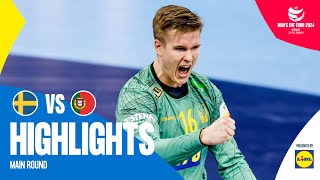 They take a huge step forward 🫨  Sweden vs Portugal  Highlights  Mens EHF EURO 2024 [upl. by Leumek]