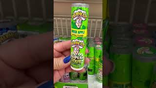 WARHEADS SUPER SOUR GREEN APPLE FLAVOR shortsfeed shorts sourcandy trending warheads [upl. by Ellenej273]